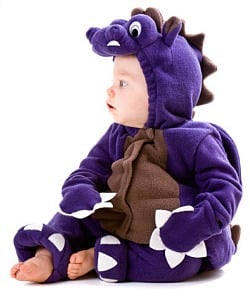 picture of baby in dinosaur costume