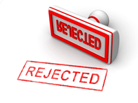 Bad credit application rejection