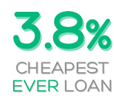 Cheapest ever loan