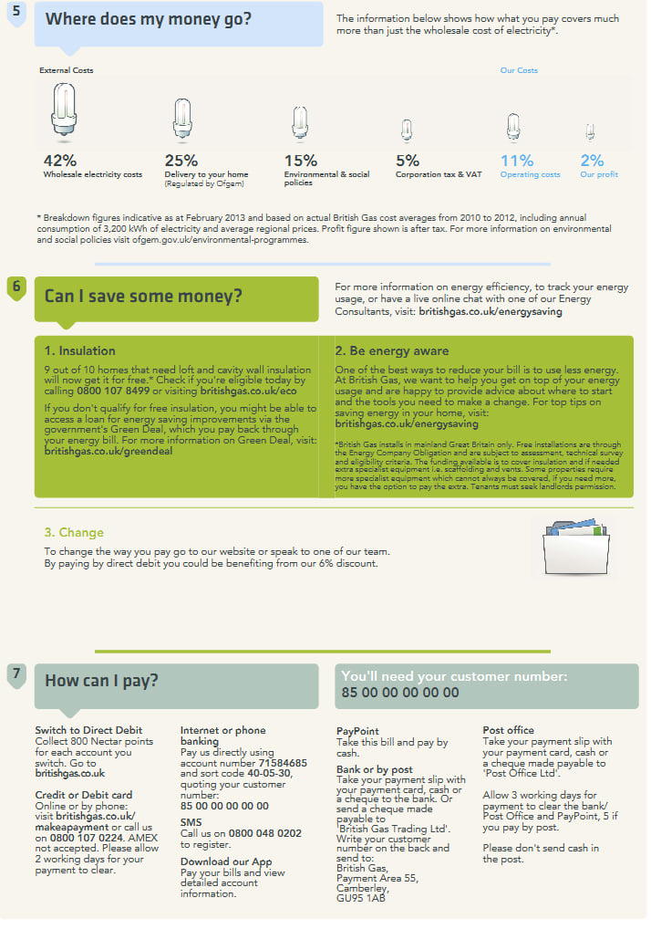 british-gas-customer-bills-and-statements-on-behance-in-2020-bill