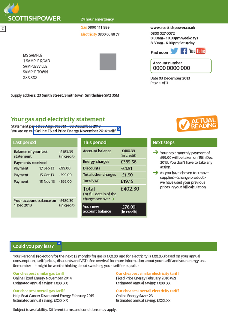 Energy bills explained: Understand them & save £100s - MSE