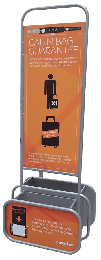 easyjet hold luggage size