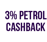3% petrol cashback credit cards