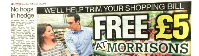 Sun coupons for morrisons