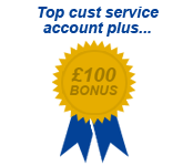 FREE £100 with 'top customer service' bank